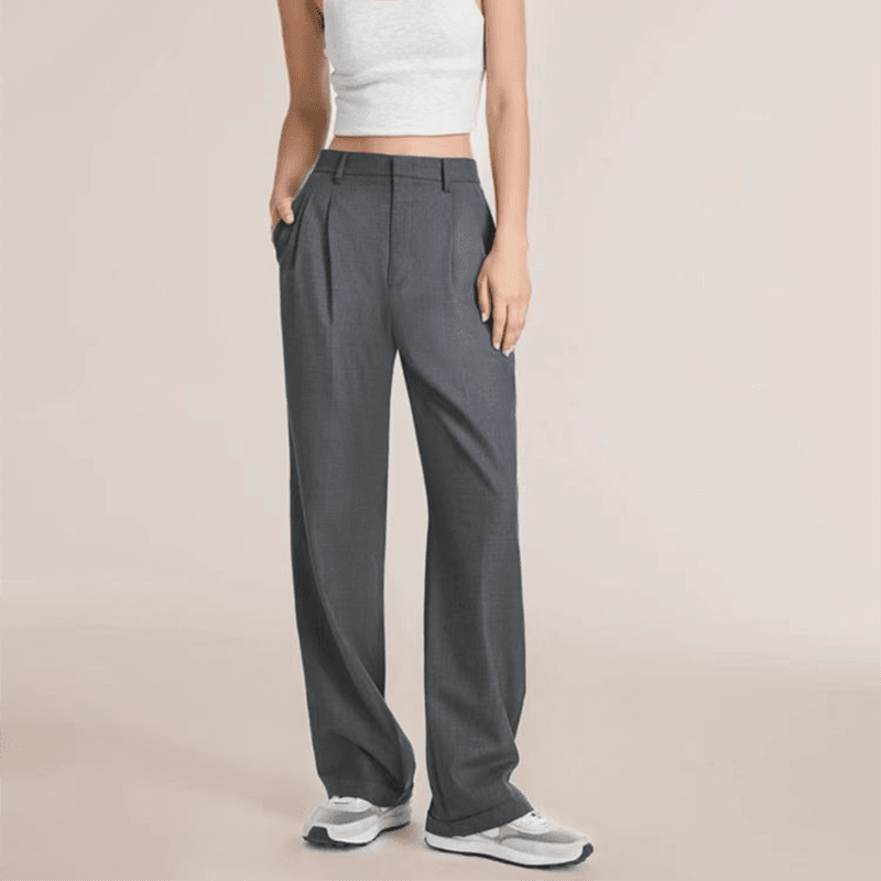 ✨🔥Die mühelos taillierte Hose mit weitem Bein💞