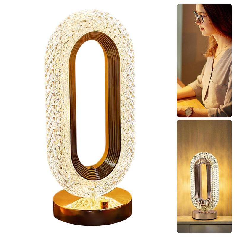 🛍️ 50 % Rabatt – Wiederaufladbare LED-Nachtlichtlampe mit Kristall-Optik, luxuriöses Design für Schlafzimmer & Wohnbereich ✨