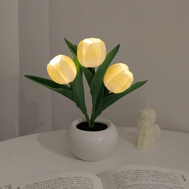 LED-Tulpen-Nachtlicht-Blumen-Tischlampe🌷✨2 kaufen, versandkostenfrei