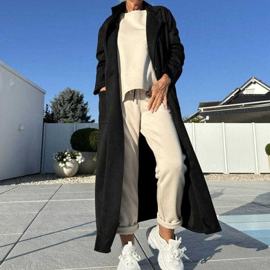 💗LETZTER TAG AKTION - 50% RABATT💗Warmer & stilvoller Mantel in Unifarbe