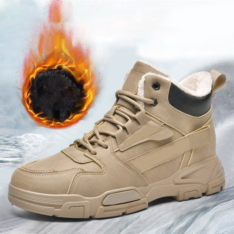 Herren trendige warme High-Top-Knöchelstiefel