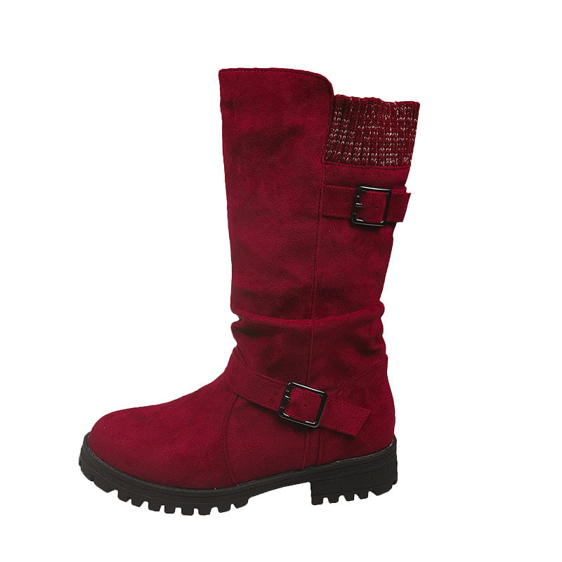 💖Black-Friday-Mega-Angebot – 50 % Rabatt!💖Damen Slouchy Boots bis zur mittleren Wade