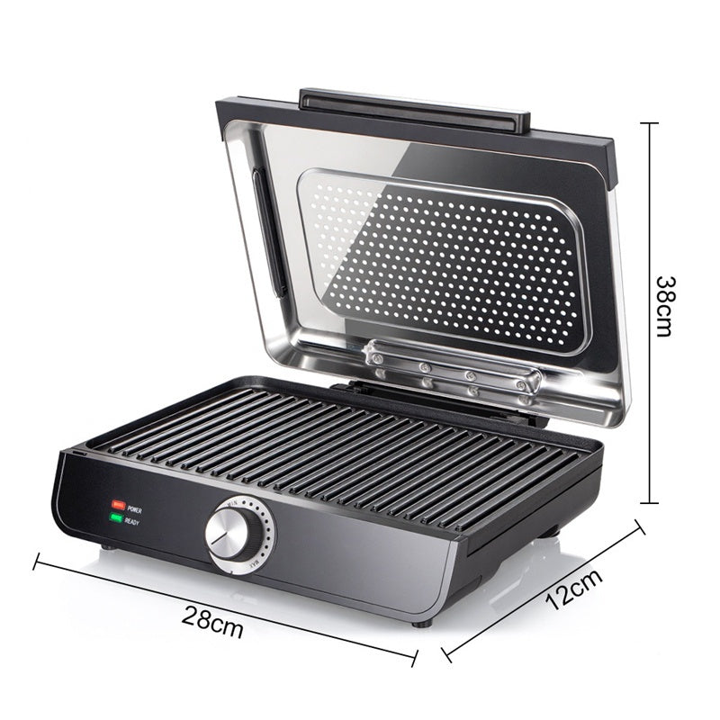 🔥2200W Rauchfreier Indoors Grill mit Antihaft-Grillplatte