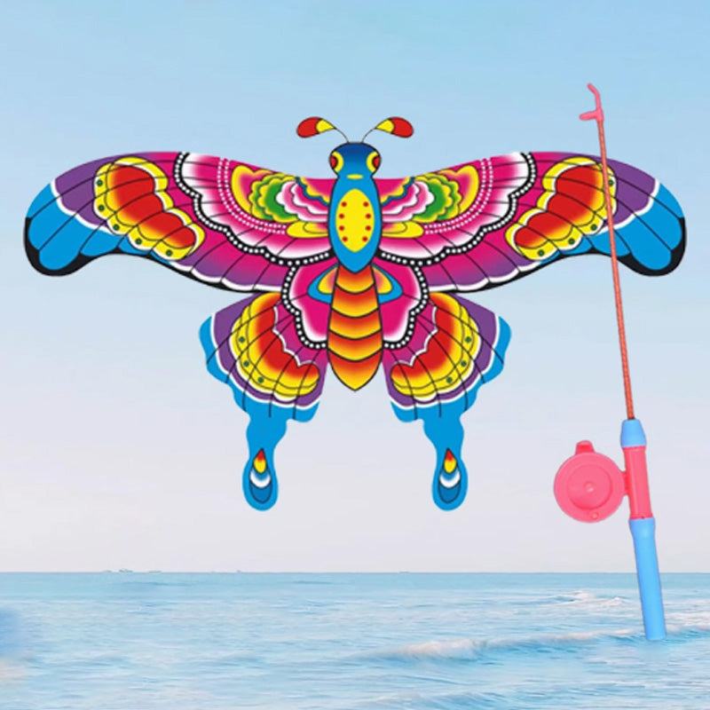 Innovativer Drachen – Angelruten-Design, Einfach zu Steuern, Spaß für Kinder im Freien🪁✨