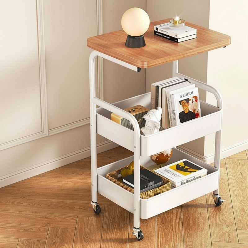 Mobiler Mehrzweck-Rollwagen mit Ablage – Mehrstöckiger Aufbewahrungswagen für Haushalt & Snacks 🛒🏠