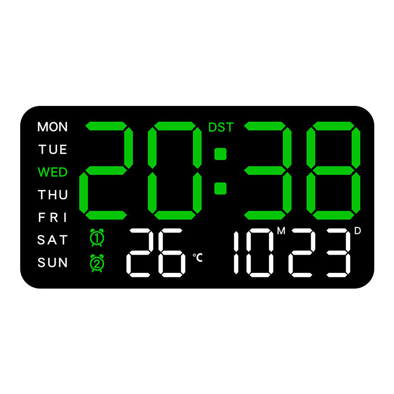📢📢50 % RABATT !! ⏰Multifunktionale dekorative LED-Digital-Wanduhr,Die grenzenlose Digitaluhr für das moderne norwegische Zuhause