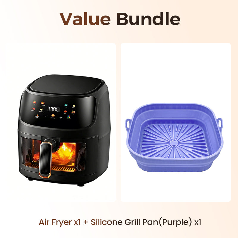 🔥🔥Digitale Heißluftfritteuse mit Sichtfenster