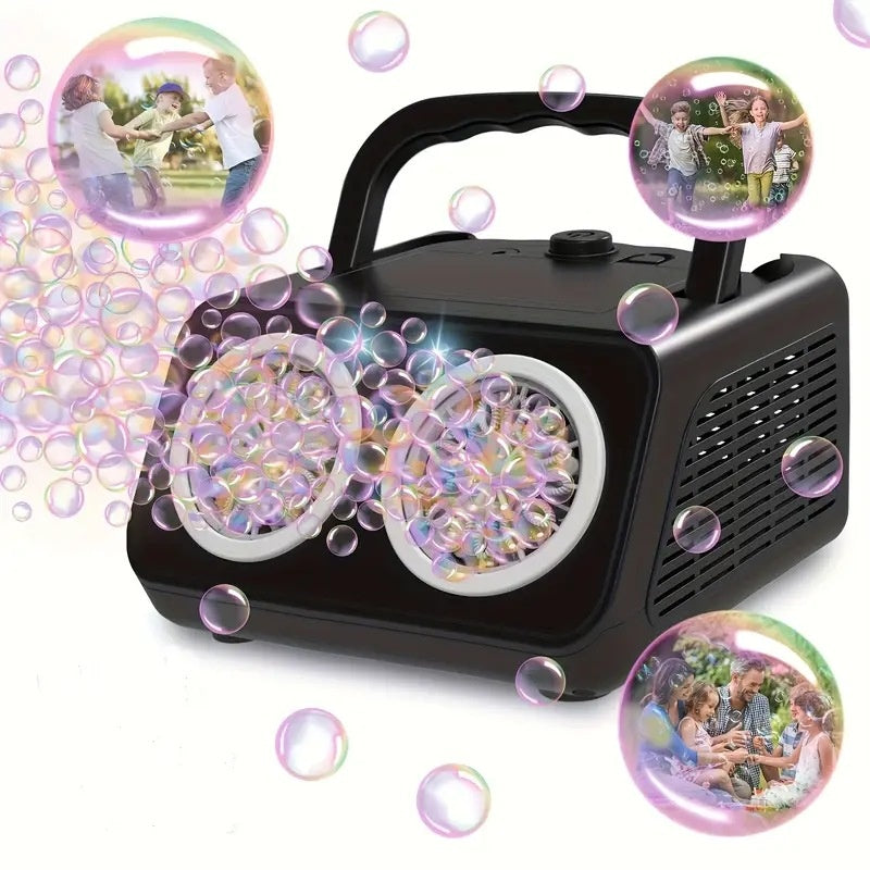 🫧 60% RABATT! ✨ Handgeführte Seifenblasen-Maschine – 26 Löcher, 2000+ Blasen/Min & Magische Lichter für Unvergessliche Partys 🎉