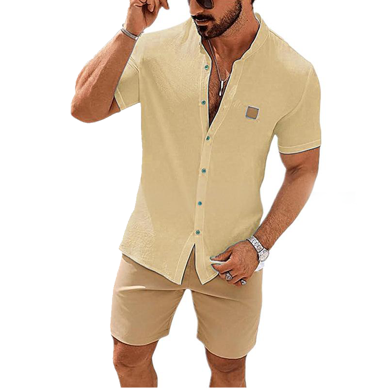 đ LIMITIERTES ANGEBOT: 50% RABATT! âď¸ Stehkragen-Kurzarmhemd fĂźr Herren â Atmungsaktiv, Lockere Passform & Vielseitig â¨