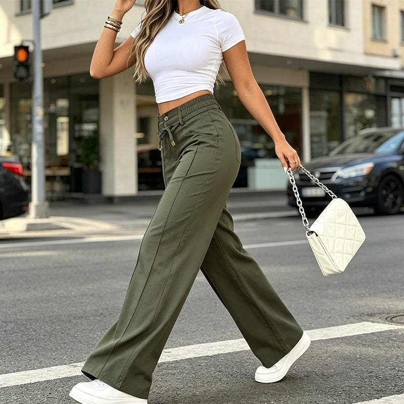 đđ˘ MID-SEASON SALE: â50% NUR FĂR KURZE ZEIT! Damen Hochbund Straight-Leg Hose â Klassisch, bequem & perfekt fĂźr Alltag, BĂźro & elegante Freizeit â¨