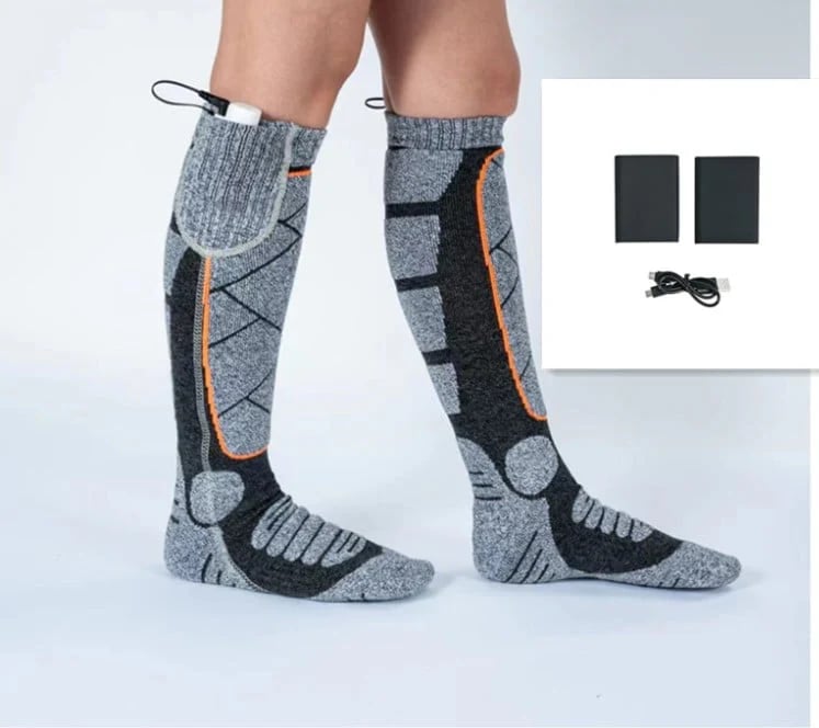 🎁Waschbare, wiederaufladbare Heizsocken für Damen und Herren