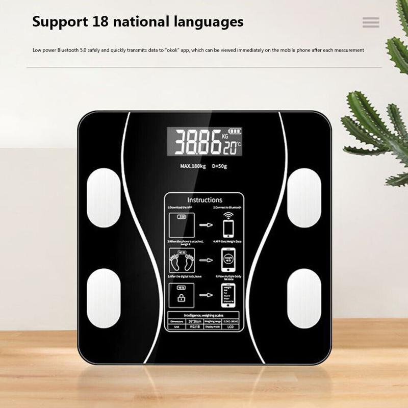 🥳💞Über 50.000 Stück verkauft!👵❤️ 50 % Rabatt! Intelligente Körperfettwaage – Kennen Sie Ihre Werte, verfolgen Sie Ihre Gesundheit! Misst ganz einfach Gewicht und Körperfett. Großes Display, automatische Einschaltung. Ihr Begleiter für Ihr Wohlbefinde
