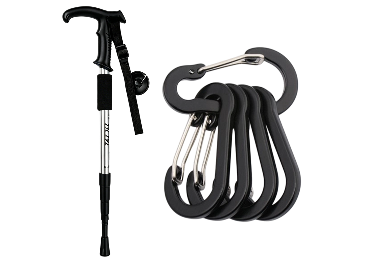💥Heißer Verkauf 50% Rabatt🔥🦯🏔️Trekkingstock 3in1 – längenverstellbar, stoßgedämpft, Alu 6160💪🎯Kompakt & ergonomisch – für Auf- & Abstieg, Gelenkschutz & Rucksack-Tour.