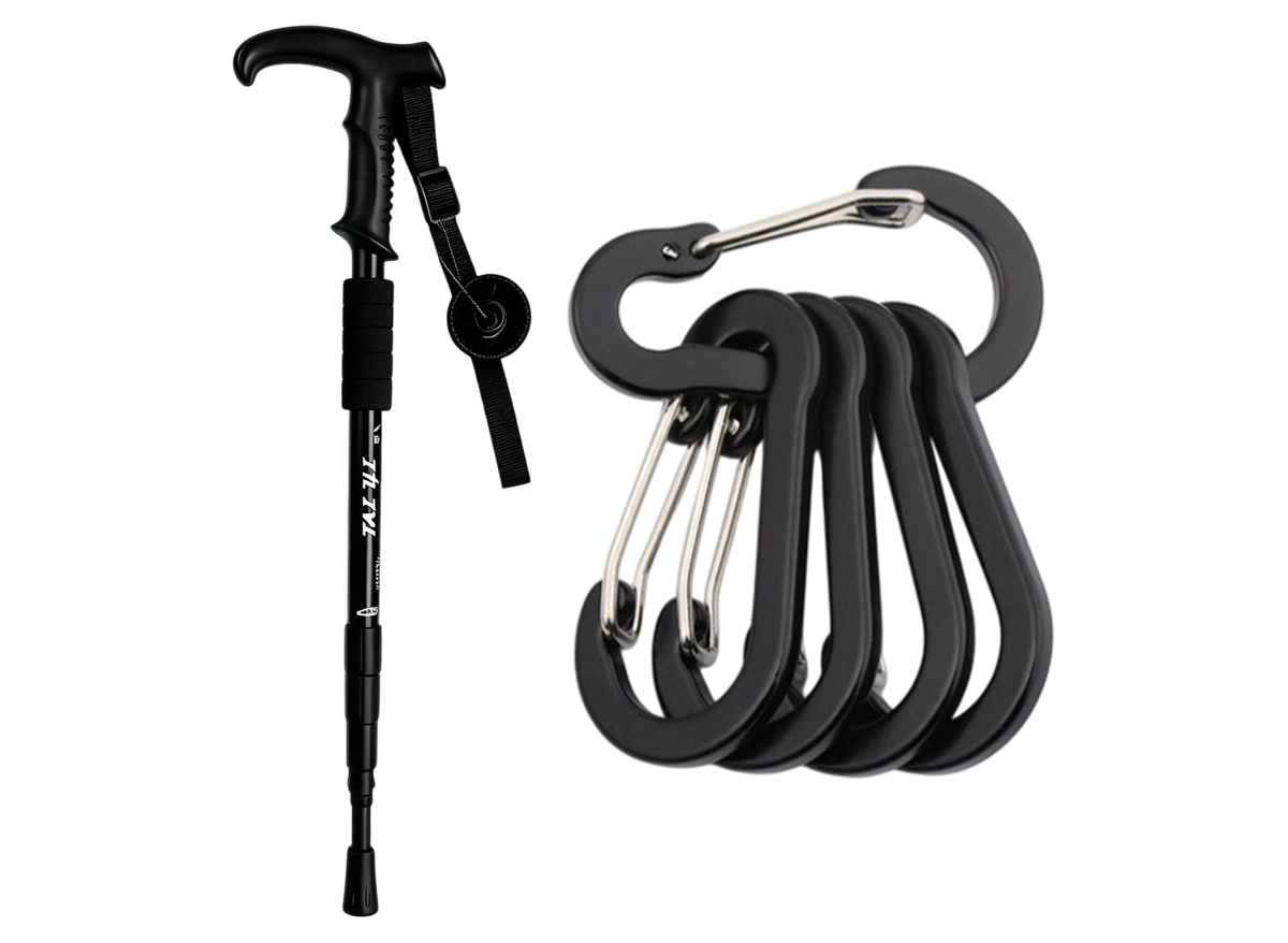 💥Heißer Verkauf 50% Rabatt🔥🦯🏔️Trekkingstock 3in1 – längenverstellbar, stoßgedämpft, Alu 6160💪🎯Kompakt & ergonomisch – für Auf- & Abstieg, Gelenkschutz & Rucksack-Tour.