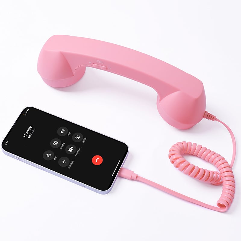 🎄Weihnachtsangebot📞Retro-Telefonhörer für iPhone & Android – Vintage-Hörer mit Typ-C, HD-Mikrofon & Lautsprecher