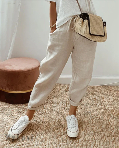 💕Letzter Tag der Aktion - 50% OFF💕👗Casual Hosen aus Baumwolle und Leinen für Frauen