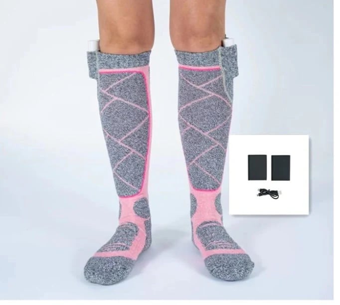 🎁Waschbare, wiederaufladbare Heizsocken für Damen und Herren