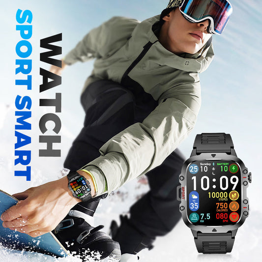 📣💧Wasserdichter ultimativer Outdoor-Begleiter⌚ Robuste Outdoor-Smartwatch – über 100 Sportmodi