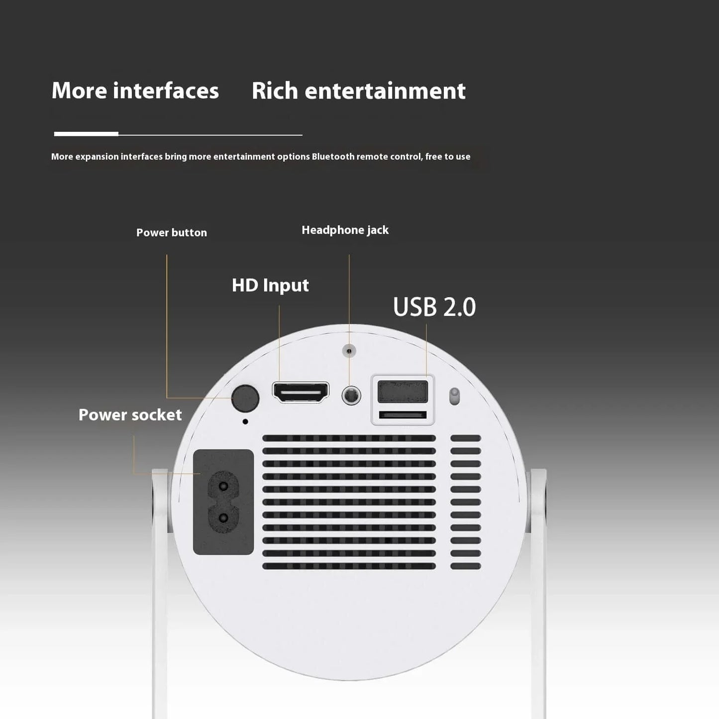 Ihr All-in-One-Unterhaltungszentrum! 🎮 Filme, Serien, Spiele: Genießen Sie all das in hochauflösender 1080p-Qualität mit einer flüssigen WLAN-Verbindung. Ideal für alle Familienaktivitäten! 📺✨