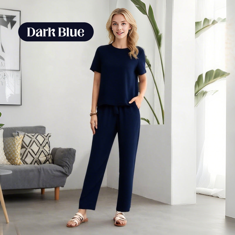 🌸 Weiches, lässiges Damen-Set aus Oberteil und Hose