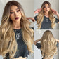 💇‍♀️28 Zoll lange, gewellte Perücken für Damen, wunderschöne, voluminöse Perücken ohne Pony, synthetische Lace-Front-Perücken für Partys und den Alltag, Perücken, die wie echtes Haar aussehen.