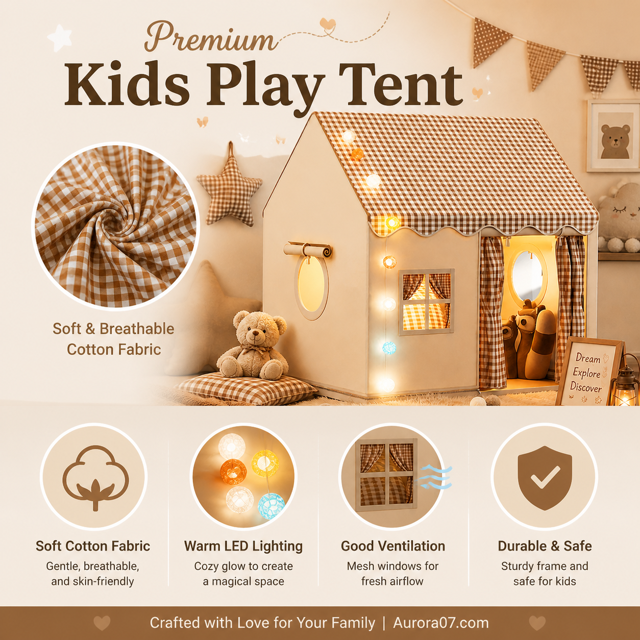 Spielzelt „Schloss“ für Kinder