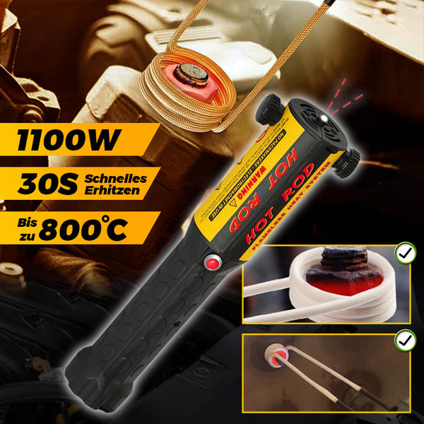 Flammenloses Induktionsheizgerät 1100 W – 8 Spulen, Max. 800 °C, Magnetisch, Zum Lösen Von Muttern & Schrauben