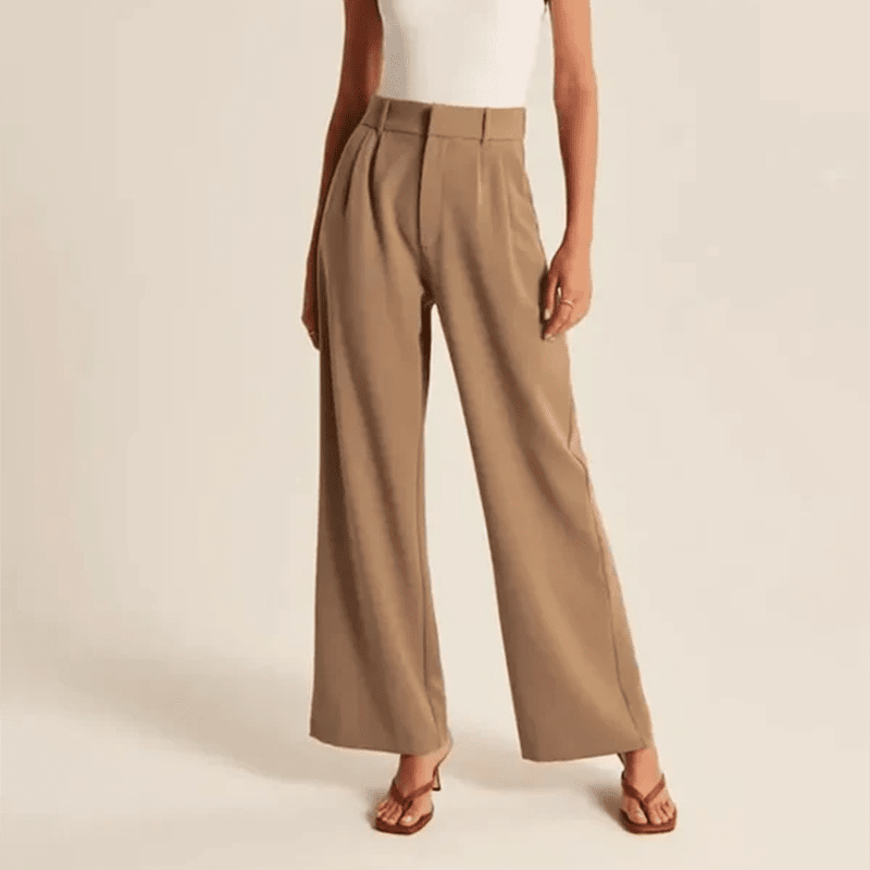 ✨🔥Die mühelos taillierte Hose mit weitem Bein💞