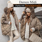 ❄️Winterschlussverkauf❄️Damen Midi-Parka mit Strickärmeln✈️Kostenloser Versand✈️