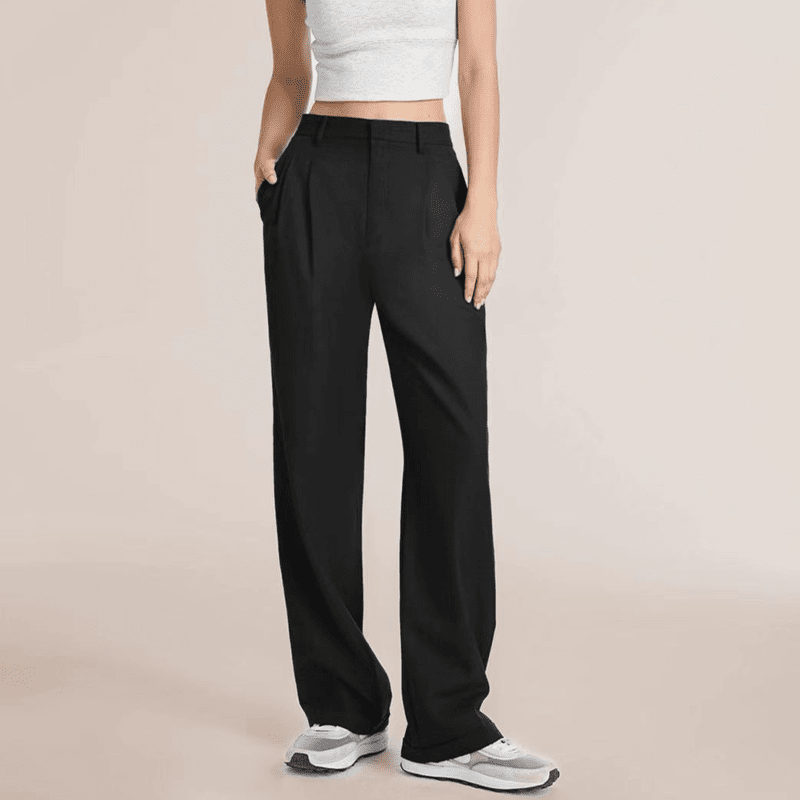 ✨🔥Die mühelos taillierte Hose mit weitem Bein💞