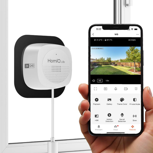 🔥 Kristallklare 2K-Überwachungskamera 🎥 Farbnachtsicht 🌙 24/7-Aufzeichnung und intelligente Alarme 🚨 Einfache Installation! 🔒