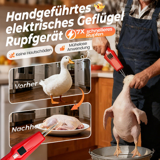 🦆🔥2025 SCHNÄPPCHEN 🔥🐓Elektrische Geflügelrupfmaschine – Einfaches Rupfen, spart Zeit und Mühe!