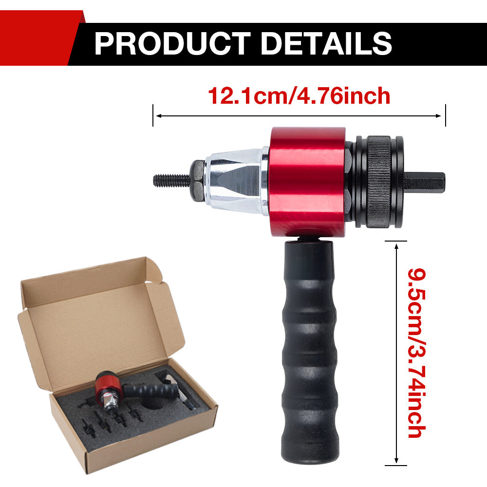 ⚙️NUR FÜR BEGRENZTE ZEIT 50% RABATT!⚙️Nietpistole Adapter Kit M3–M8 Sechskant-Antriebsstift für Akkubohrmaschine