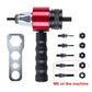 ⚙️NUR FÜR BEGRENZTE ZEIT 50% RABATT!⚙️Nietpistole Adapter Kit M3–M8 Sechskant-Antriebsstift für Akkubohrmaschine