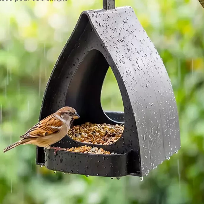 Aufhängbarer Vogelfutterspender für den Garten mit Dach