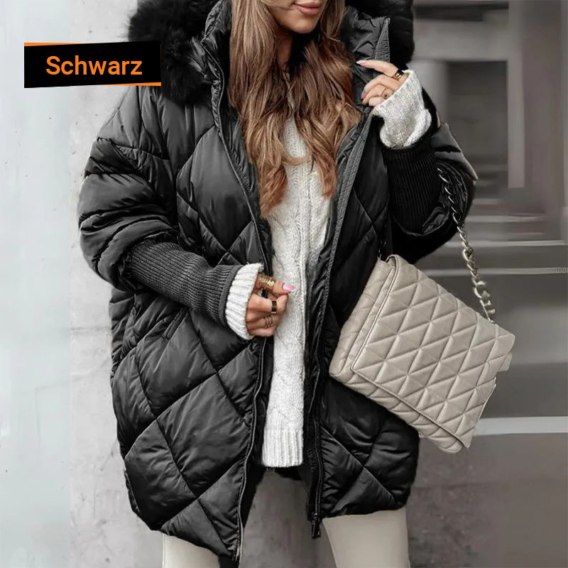 ❄️Winterschlussverkauf❄️Damen Midi-Parka mit Strickärmeln✈️Kostenloser Versand✈️