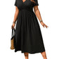👗 50 % RABATT AKTUELL GÜLTIG! ✨ Figurfreundliches Damen Großgrößen-Kleid – Empire-Schnitt, atmungsaktives Material und vielseitig kombinierbar für warme Tage 🌸