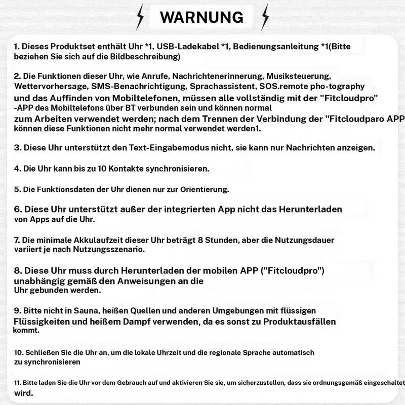 1,52'' HD-Smartwatch für Herren – Telefonieren und Musiksteuerung – Mehrere Sportmodi – Wasserdicht gemäß IP68 – Lange Akkulaufzeit – Fitnessuhr für Android und iPhone