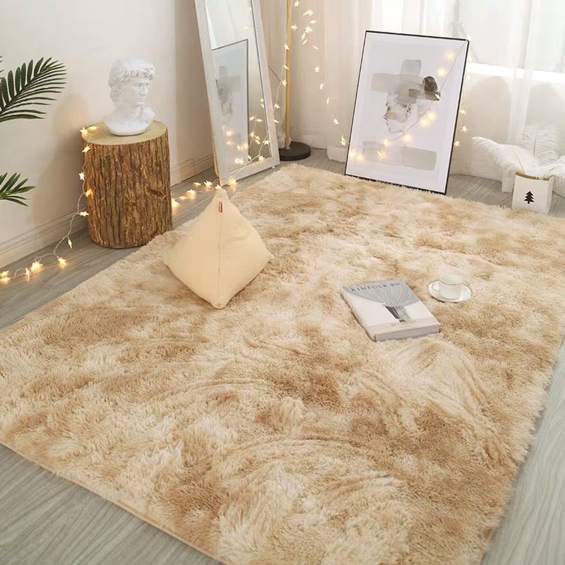 🌈 50 % RABATT! 🛋️Flauschiger Farbverlauf-Teppich – Kuschelweich, rutschfest & waschbar für ein gemütliches Zuhause 🏡✨