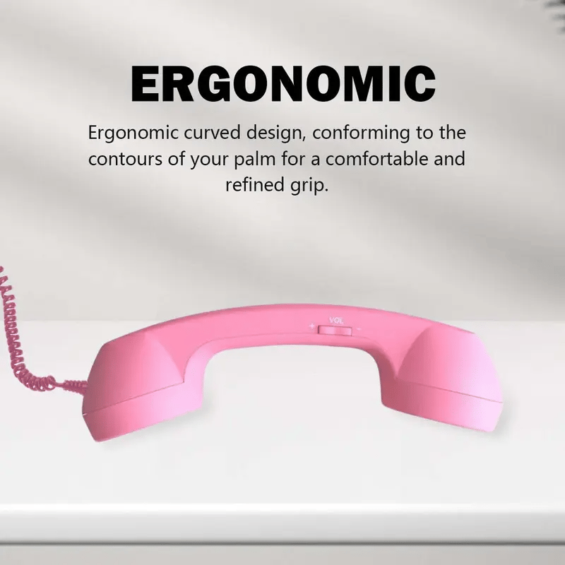 🎄Weihnachtsangebot📞Retro-Telefonhörer für iPhone & Android – Vintage-Hörer mit Typ-C, HD-Mikrofon & Lautsprecher