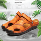 📢50% zeitlich begrenzter Rabatt✨Große Größe Weiches Leder Männer Atmungsaktive Outdoor-Sandalen