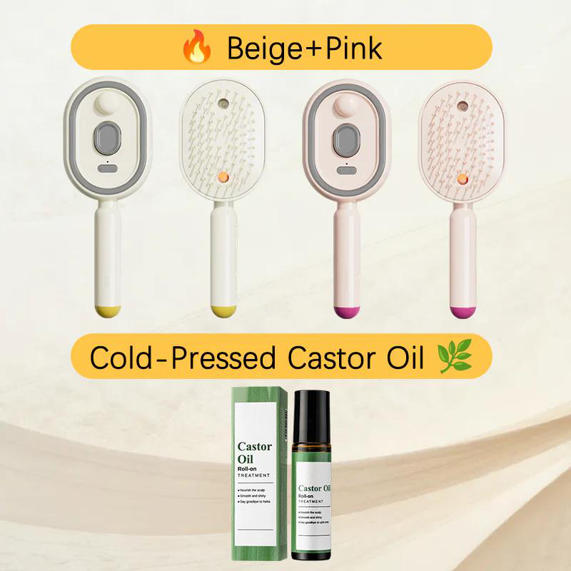 🔥NUR AM LETZTEN TAG IM ANGEBOT !! 🔥ProGlide™🇬🇧 Kopfhaut-Massagekamm 💆‍♀️ – Selbstreinigend 🧼, verfilzungsfrei ✂️ & Anti-Frizz-Haarbürste mit beruhigendem Sprühnebel 💨✨ | Perfekt für trockenes, sprödes Haar 💧🌟