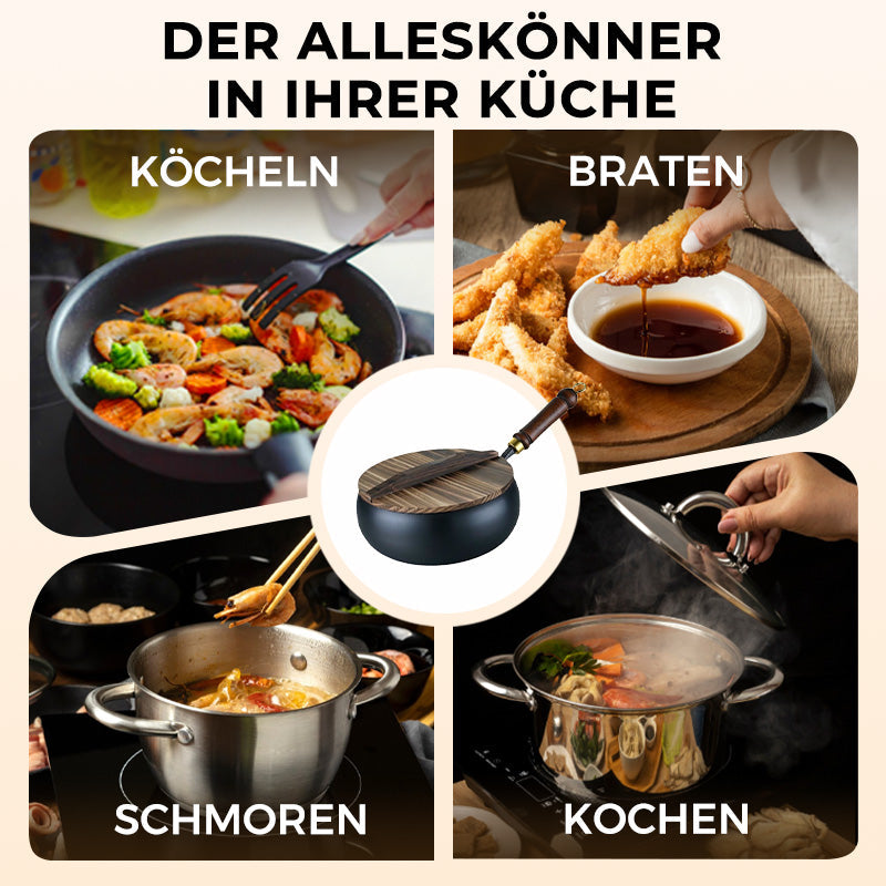 🔥🔥 Schwerer Gusseisen-Bräter (unbeschichtet) – perfekt für Sonntagsbraten & knuspriges Brot! ⏲️🥖 50% reduziert – nur solange der Vorrat reicht!