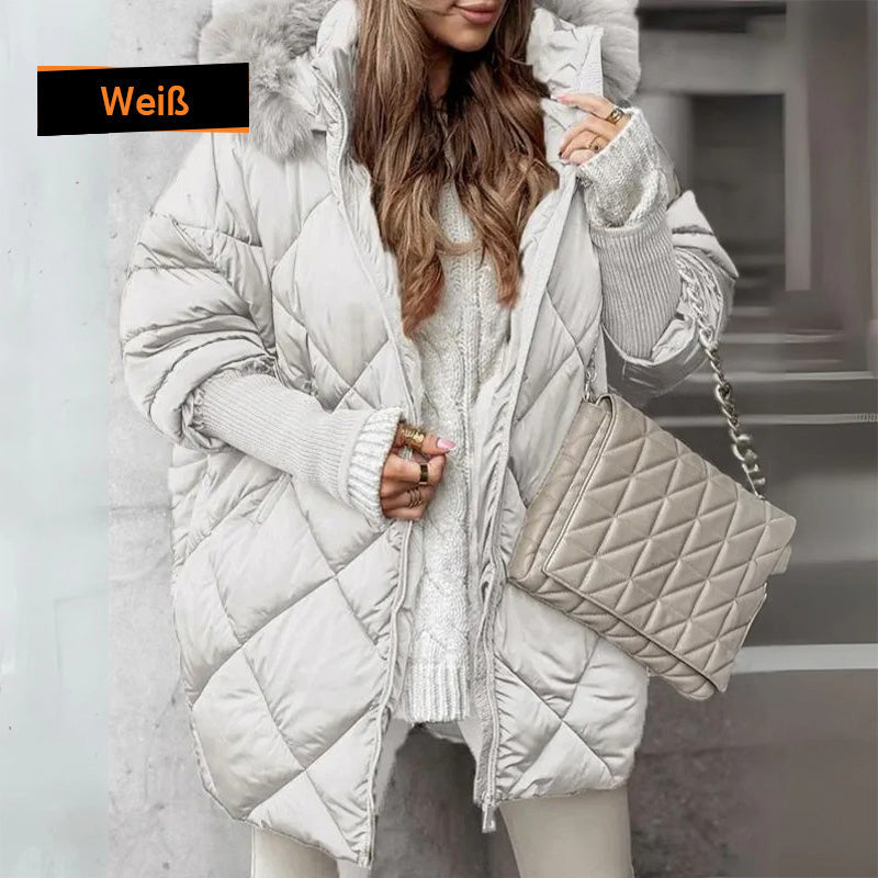 ❄️Winterschlussverkauf❄️Damen Midi-Parka mit Strickärmeln✈️Kostenloser Versand✈️