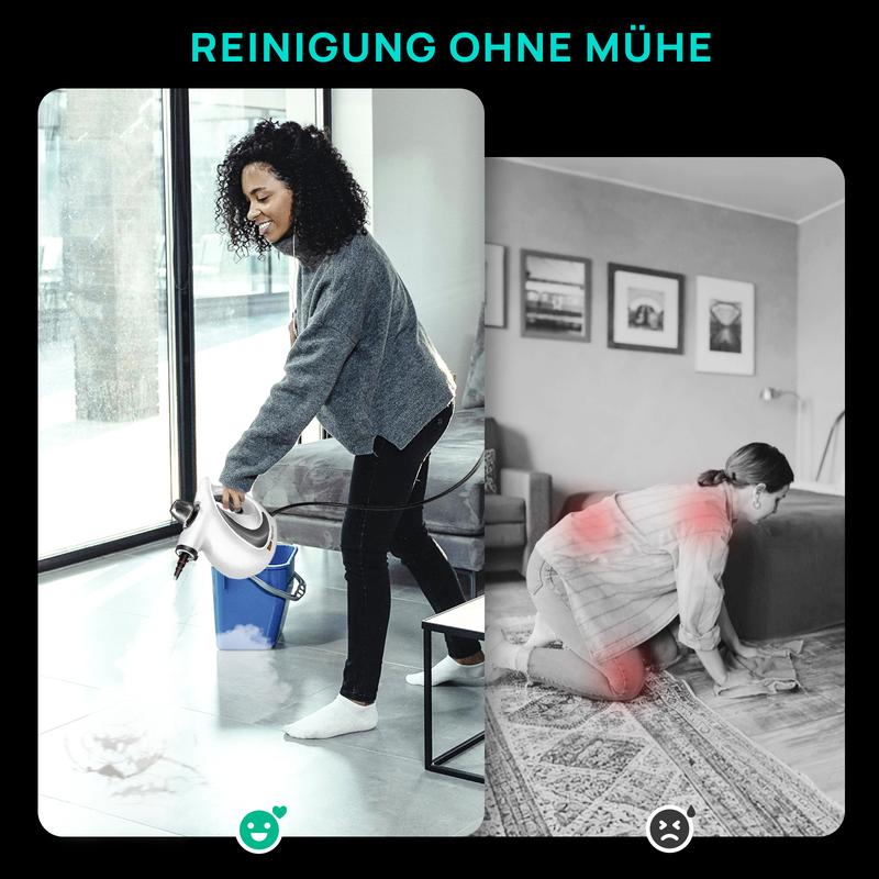 🔥Druckbeaufschlagter Hand-Multiflächen-Naturdampfreiniger mit 12-teiligem Zubehörset