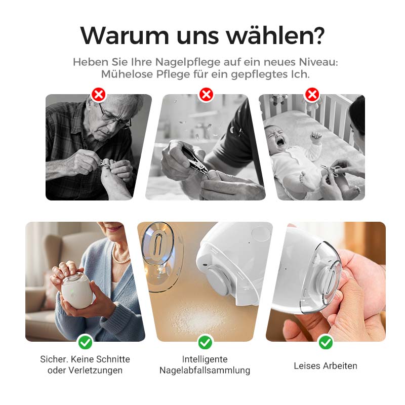 ✨✨Sonderangebot: nur 6,39 € pro Artikelh💅Universelle automatische Nagelfeile für Erwachsene und Kinder👶🔧
