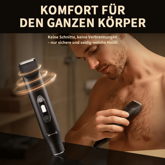 🔥Über 50.000 verkauft🪒Elektrischer Intim- & Nasenhaartrimmer, wasserdicht, austauschbare Keramik-Scherköpfe, Nass-/Trockenbetrieb, Geschenk für Männer, Frauen und Ehemänner🎁