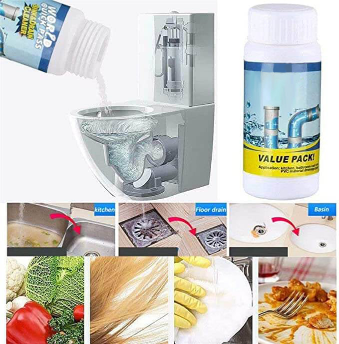 ⌛50 % Rabatt! 1 kaufen, 1 gratis dazu!🔥💦Kraftvoller Spülbecken- und Abflussreiniger🚰