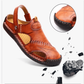 📢50% zeitlich begrenzter Rabatt✨Große Größe Weiches Leder Männer Atmungsaktive Outdoor-Sandalen