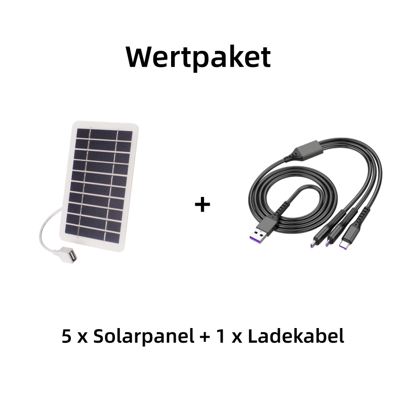 🔥 50% RABATT 💥 Mini Solarpanel 2W/5V – flexibel, effizient & ideal für Camping & Outdoor ☀️✨